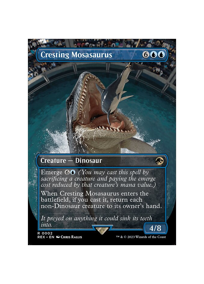 Cresting Mosasaurus - Foil