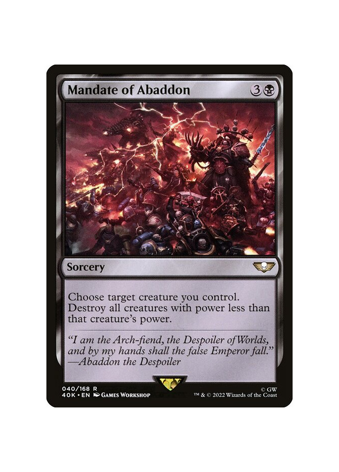 Mandate of Abaddon