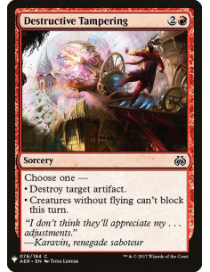 Destructive Tampering