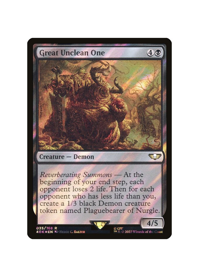Great Unclean One - Foil