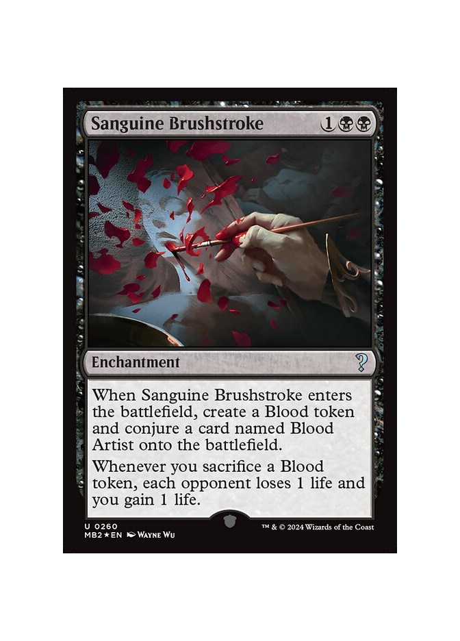 Sanguine Brushstroke - Foil