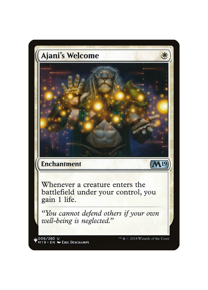 Ajani's Welcome