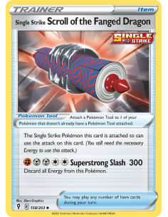 Single Strike Scroll of the Fanged Dragon