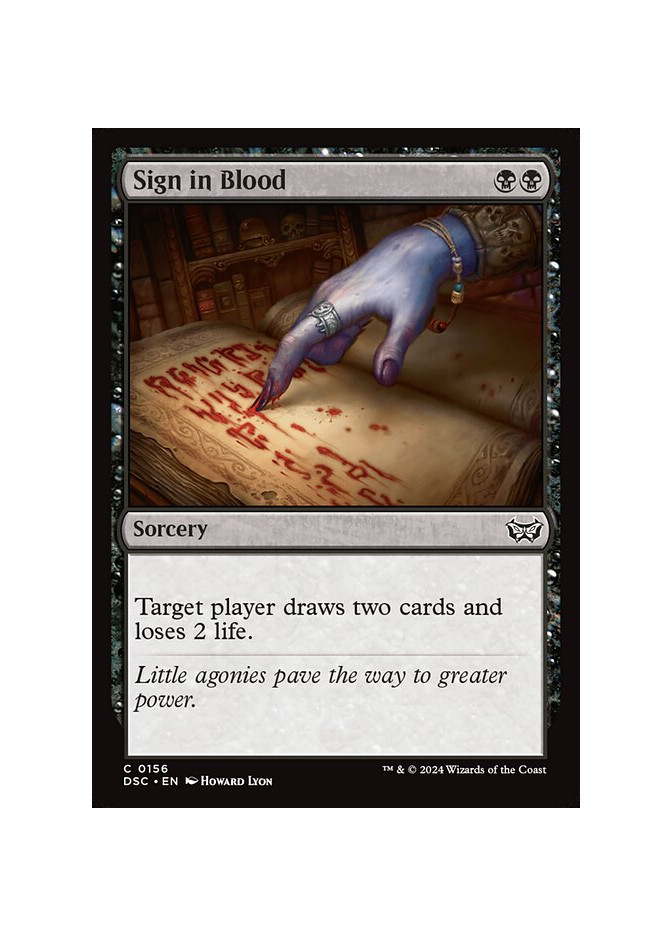 Sign in Blood