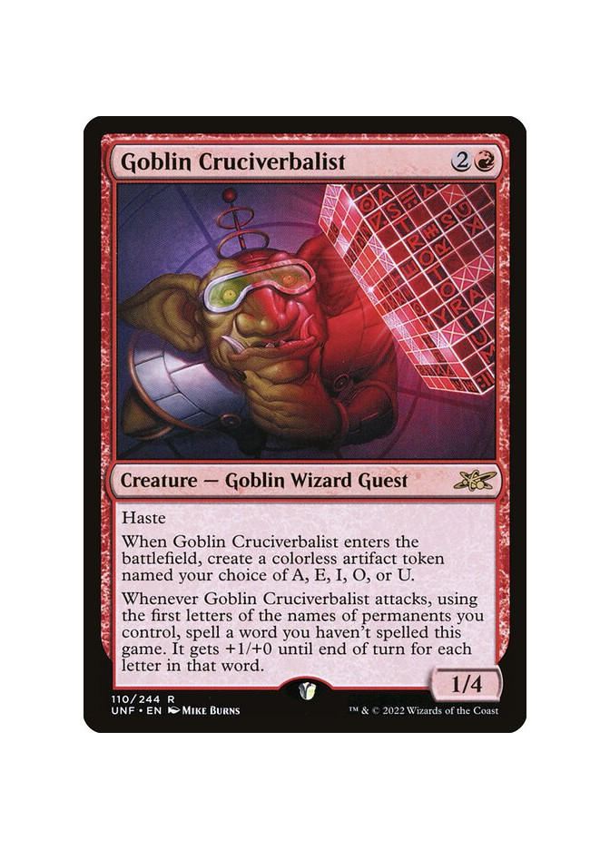 Goblin Cruciverbalist - Foil