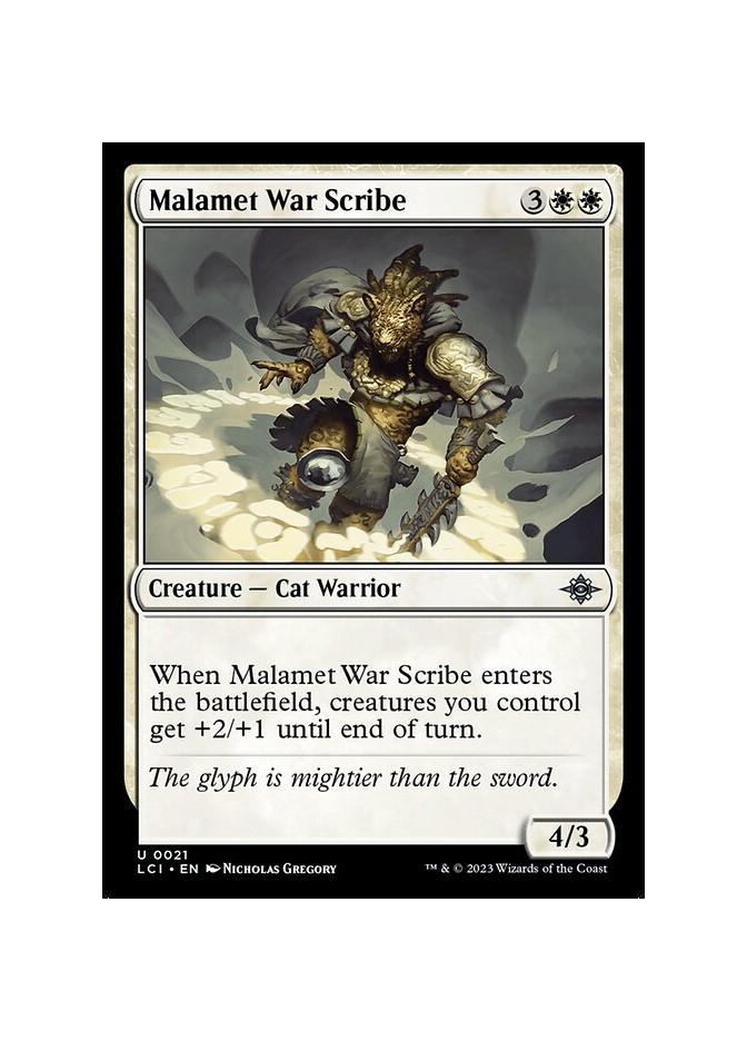 Malamet War Scribe