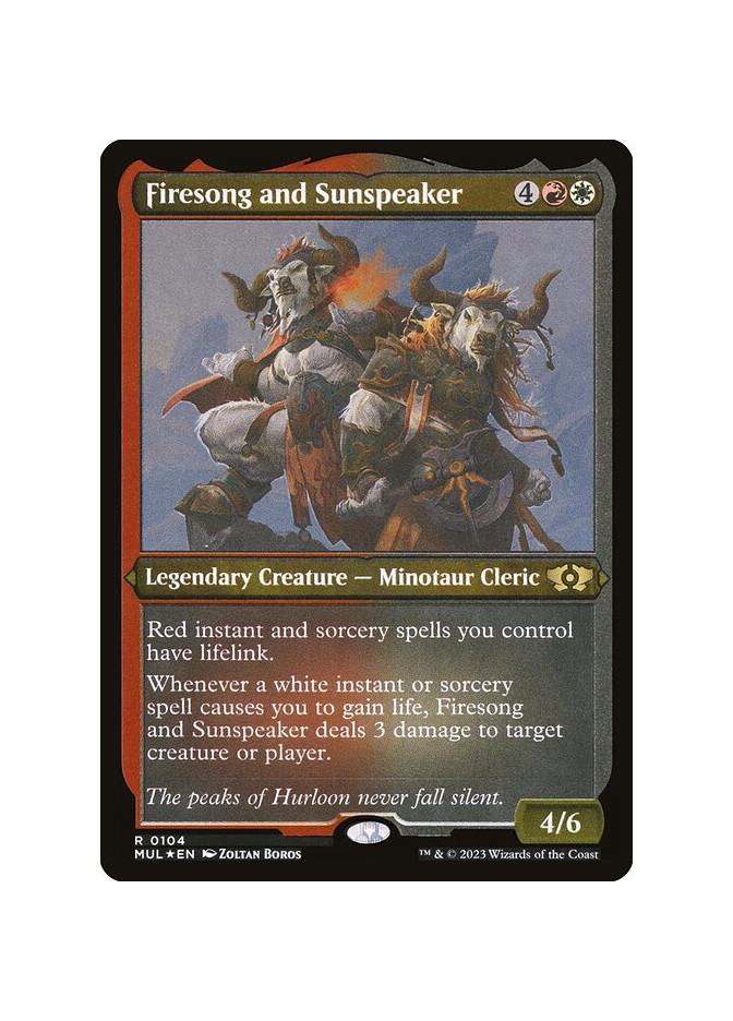 Firesong and Sunspeaker - Foil