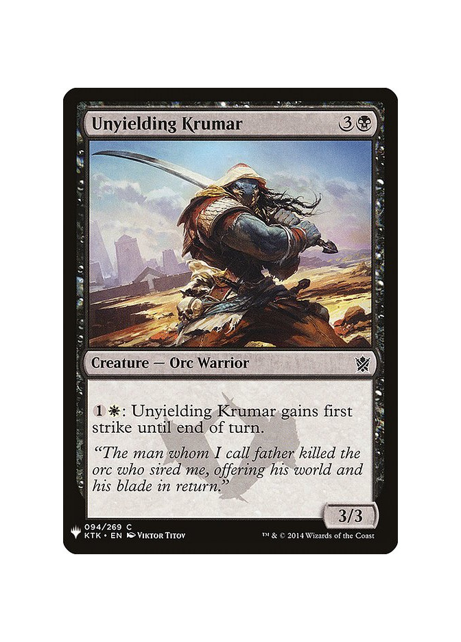Unyielding Krumar