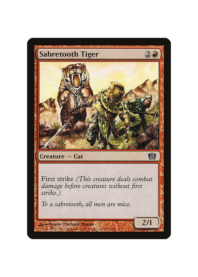 Sabretooth Tiger - Foil