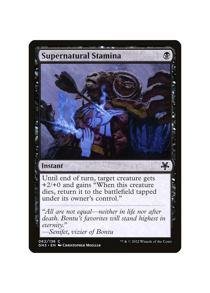 Supernatural Stamina