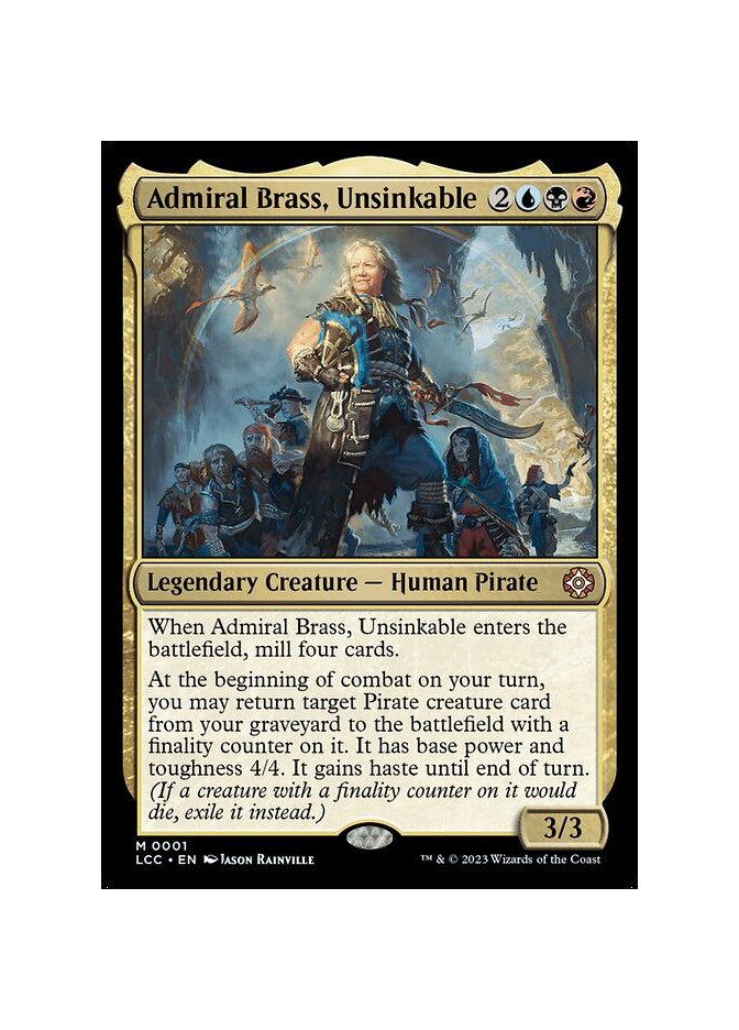 Admiral Brass, Unsinkable - Foil