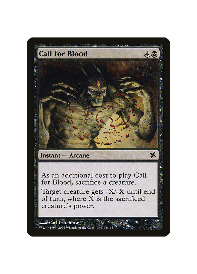 Call for Blood