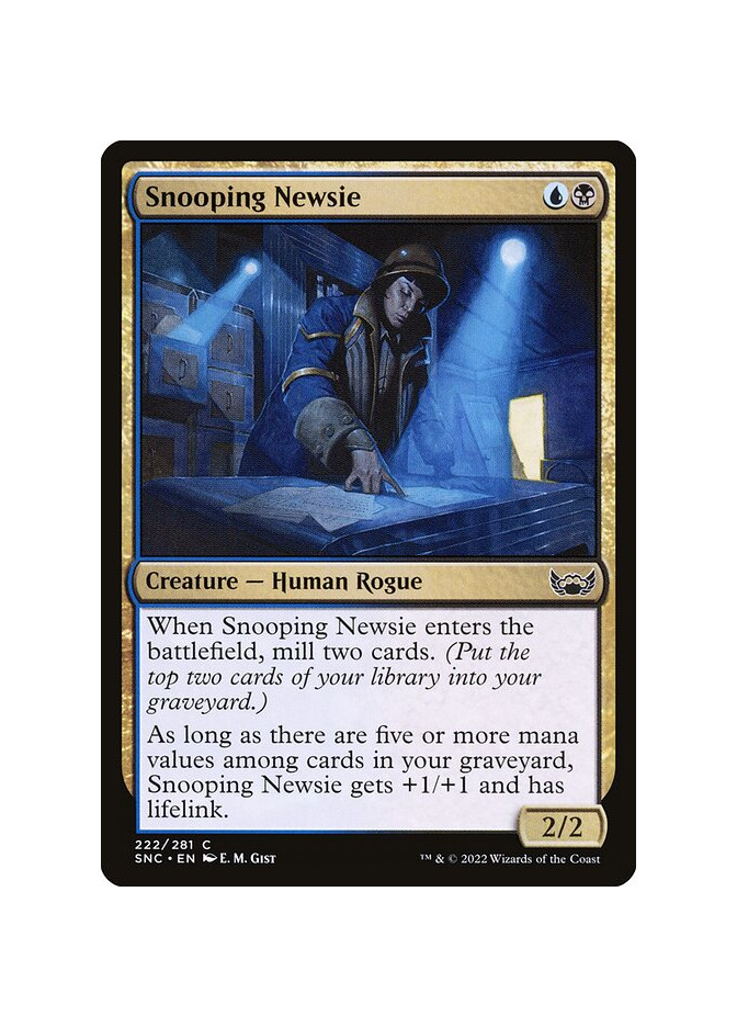 Snooping Newsie - Foil