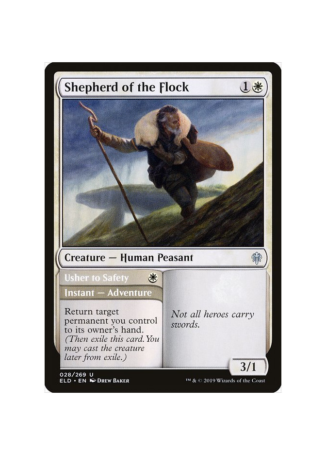 Shepherd of the Flock // Usher to Safety - Foil