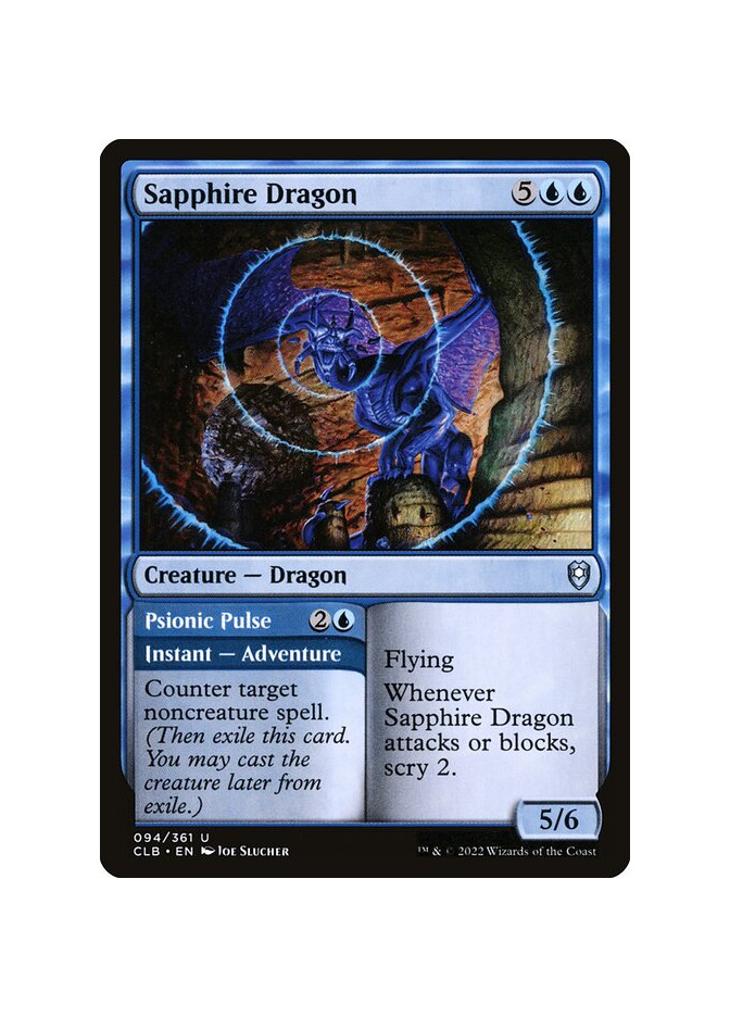 Sapphire Dragon // Psionic Pulse