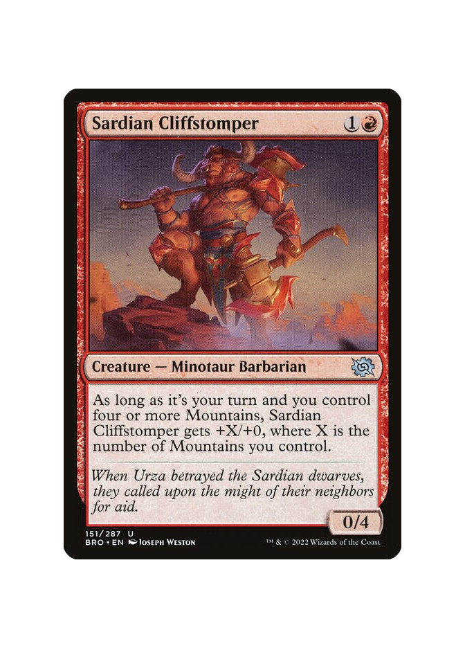 Sardian Cliffstomper - Foil