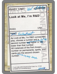 Look at Me, I'm R&D - Foil