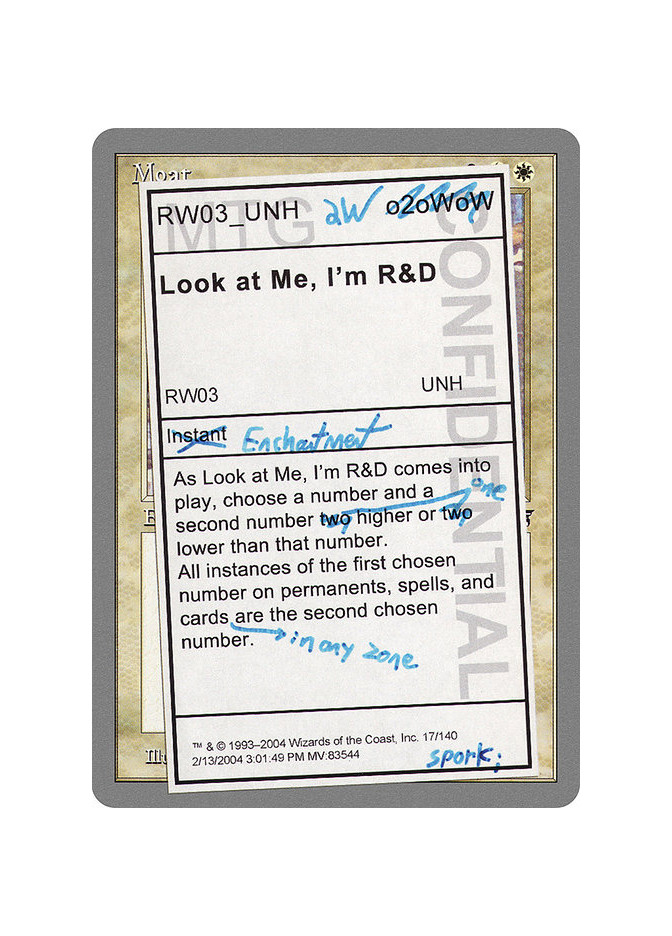 Look at Me, I'm R&D - Foil