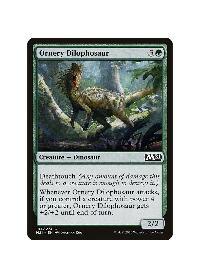 Ornery Dilophosaur - Foil