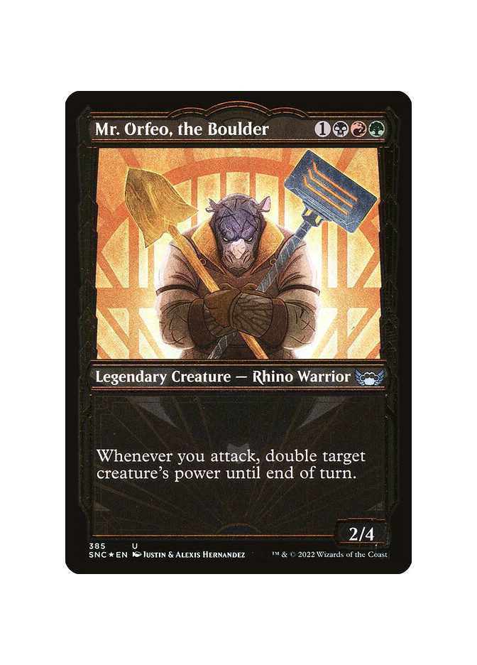 Mr. Orfeo, the Boulder - Foil