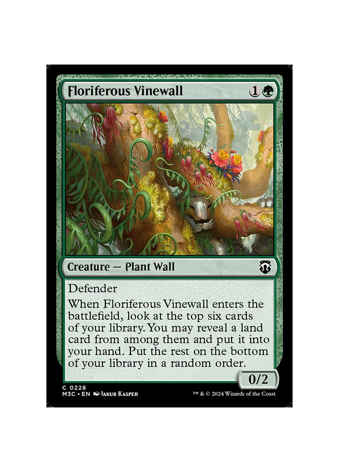 Floriferous Vinewall - Foil
