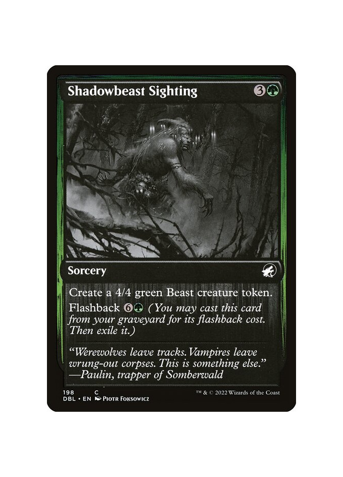 Shadowbeast Sighting - Foil
