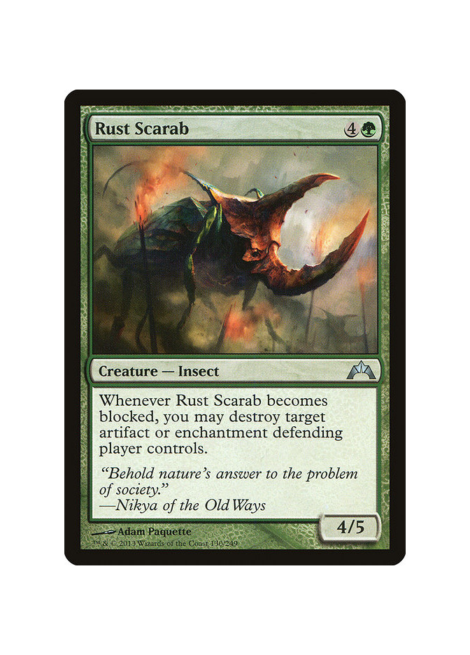 Rust Scarab - Foil