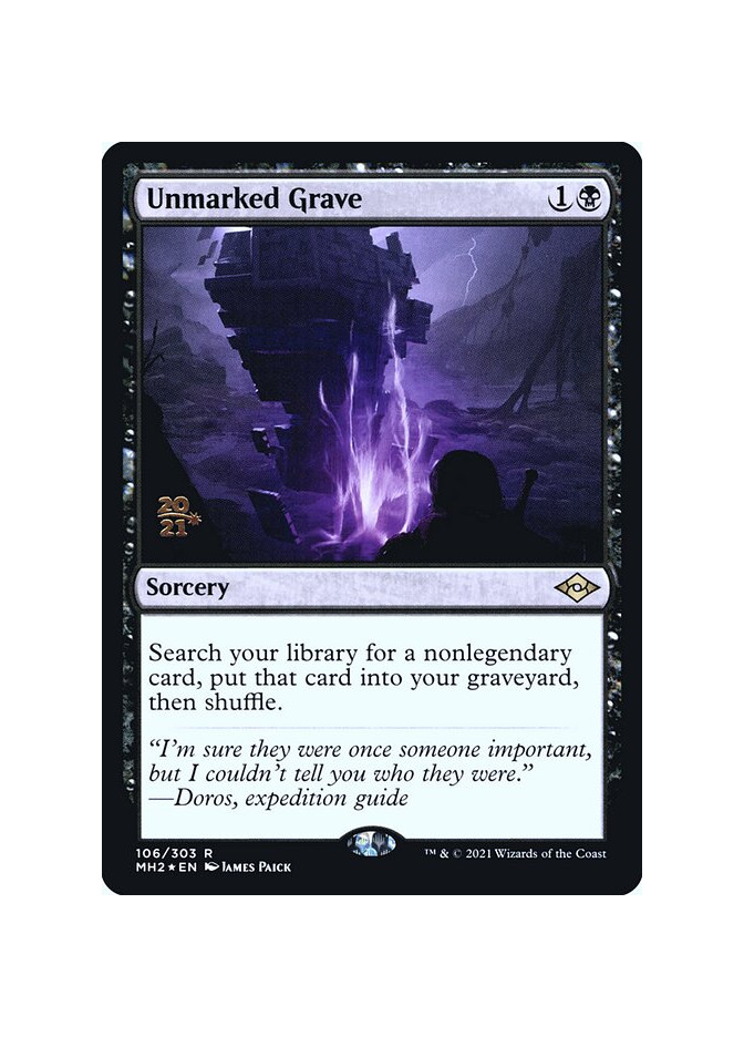 Unmarked Grave - Foil