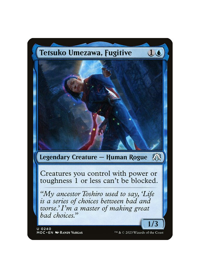 Tetsuko Umezawa, Fugitive