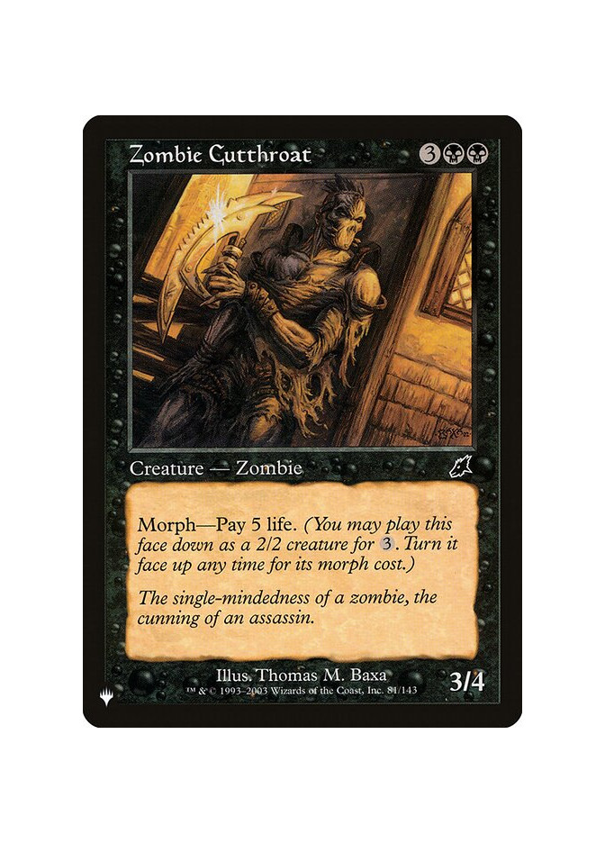 Zombie Cutthroat