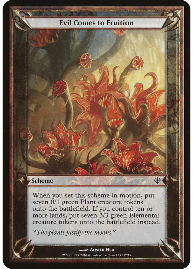 Evil Comes to Fruition