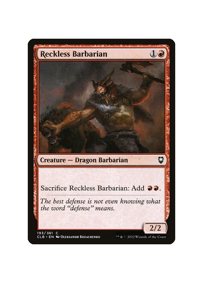 Reckless Barbarian