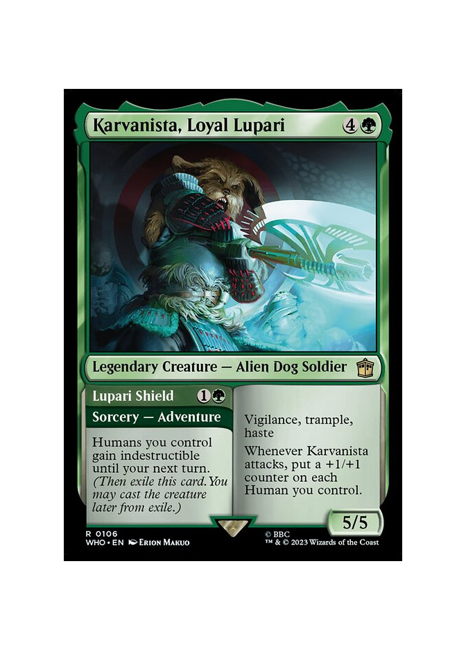 Karvanista, Loyal Lupari // Lupari Shield