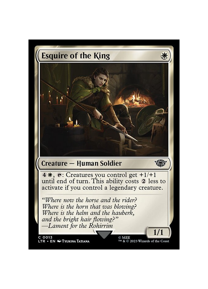 Esquire of the King - Foil