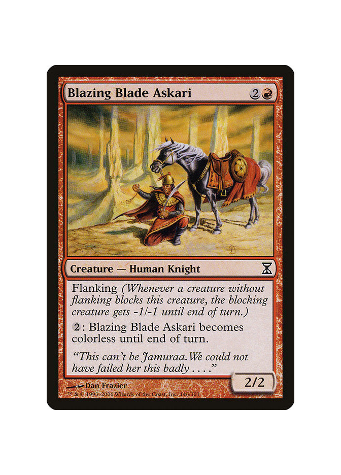 Blazing Blade Askari - Foil