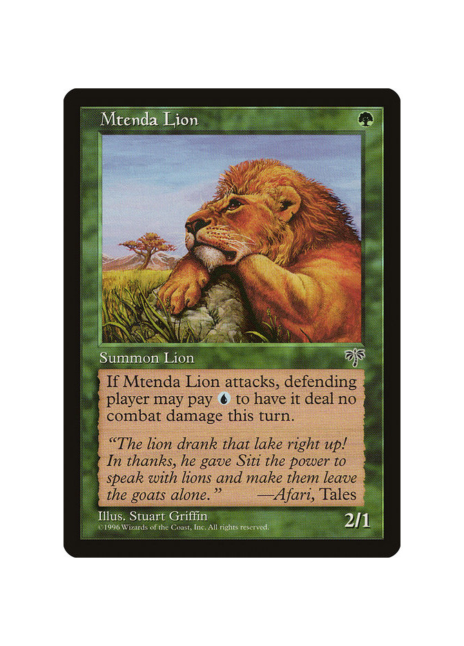 Mtenda Lion