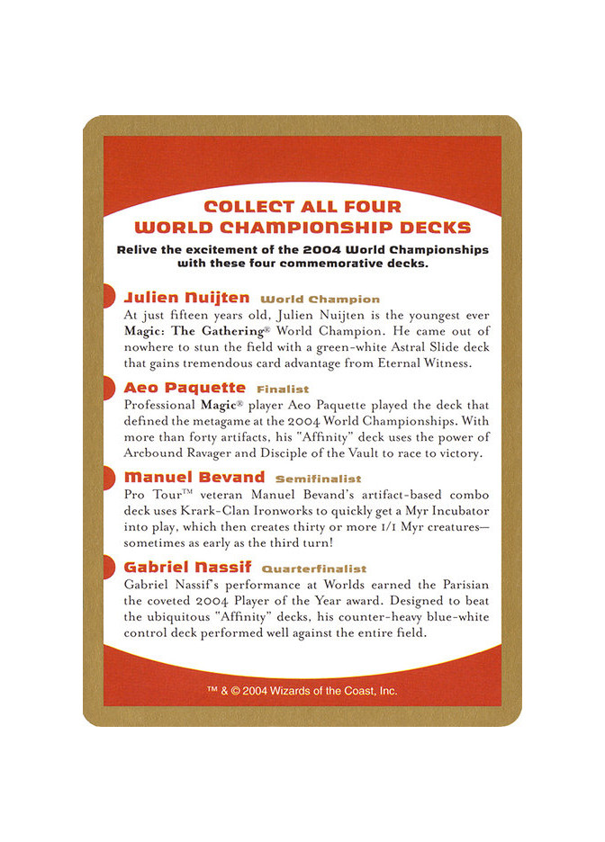 2004 World Championships Ad