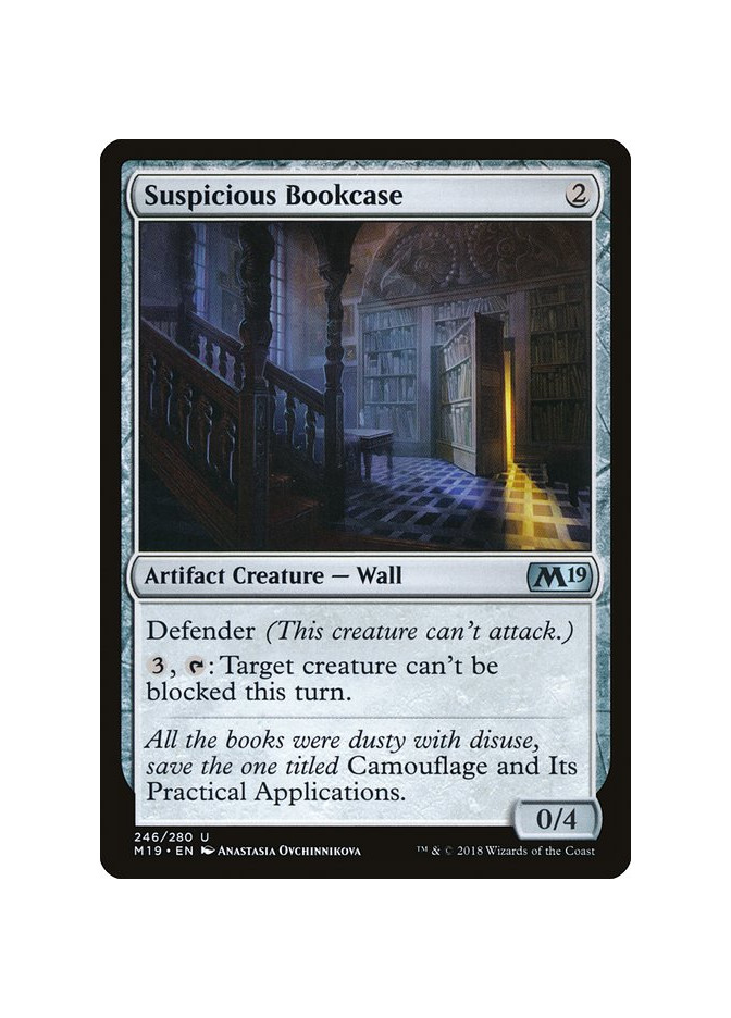 Suspicious Bookcase - Foil