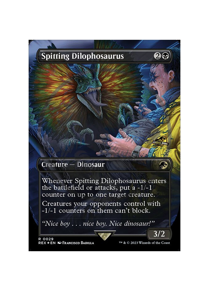 Spitting Dilophosaurus - Foil