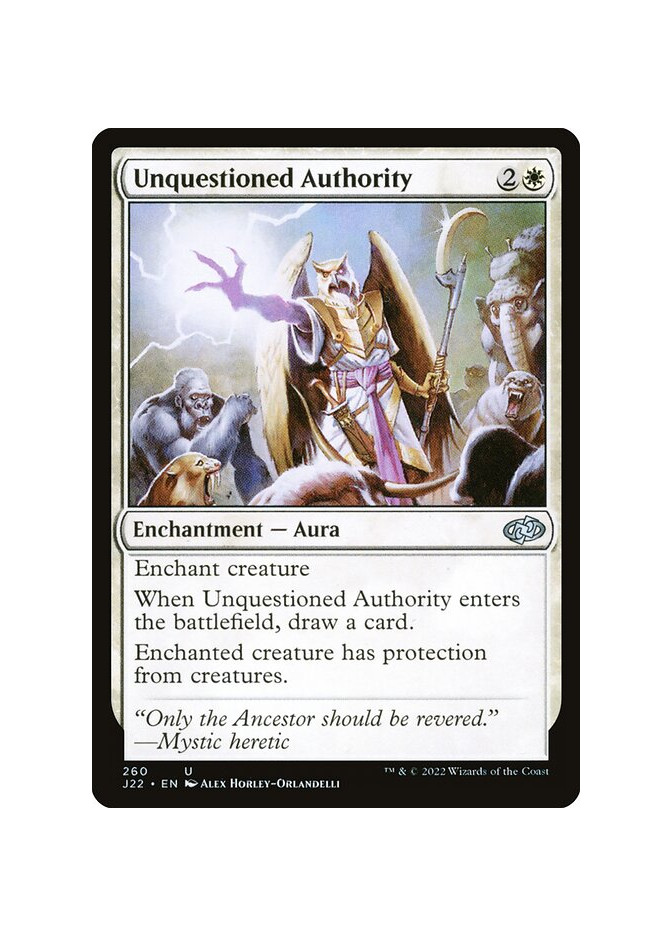 Unquestioned Authority