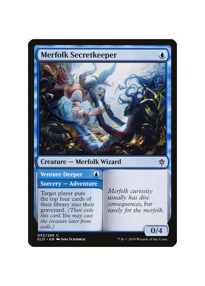 Merfolk Secretkeeper // Venture Deeper - Foil