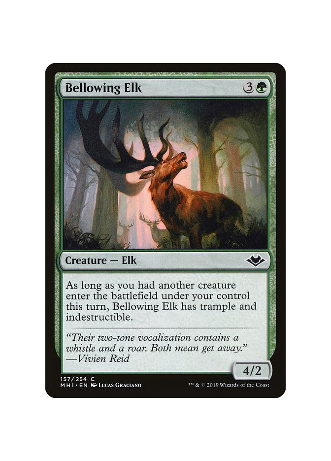 Bellowing Elk - Foil