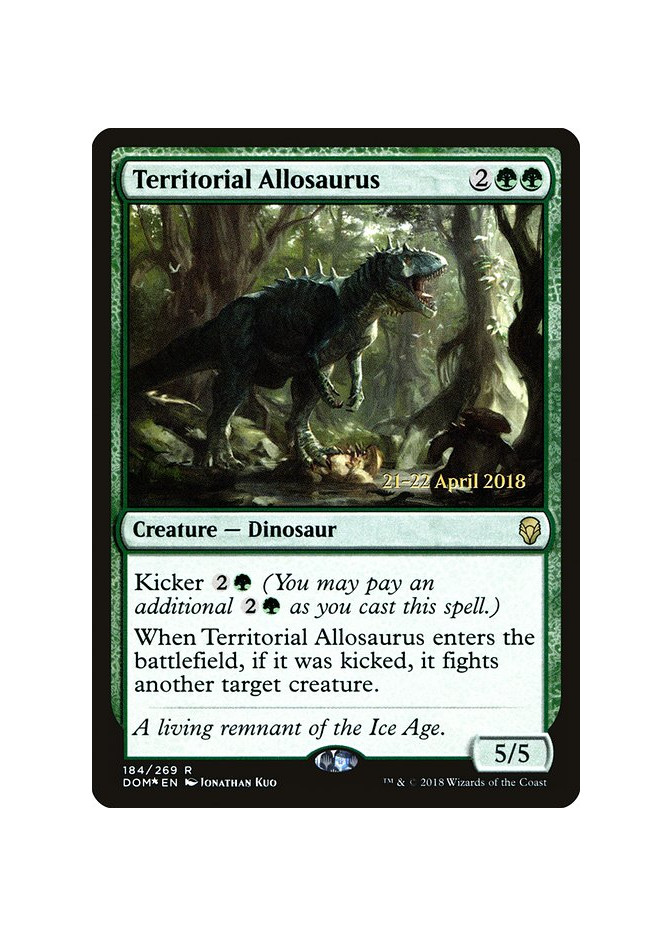 Territorial Allosaurus - Foil