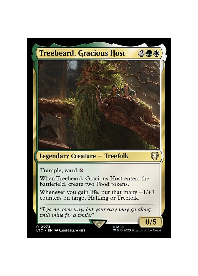 Treebeard, Gracious Host