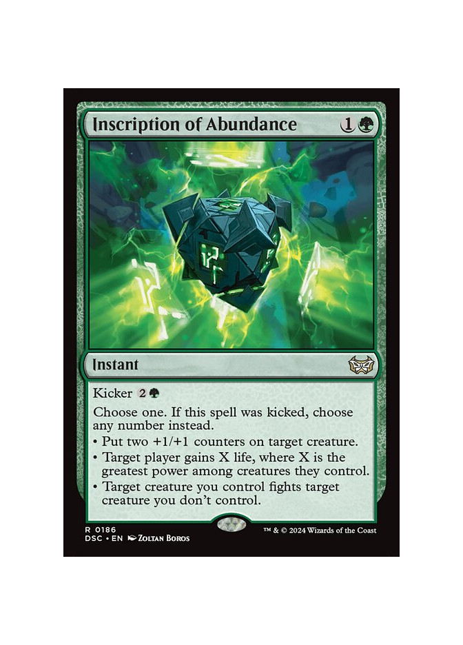 Inscription of Abundance