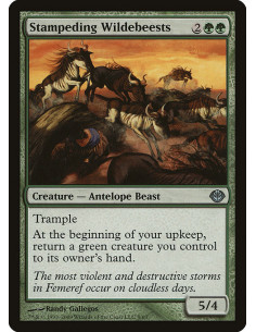 Stampeding Wildebeests