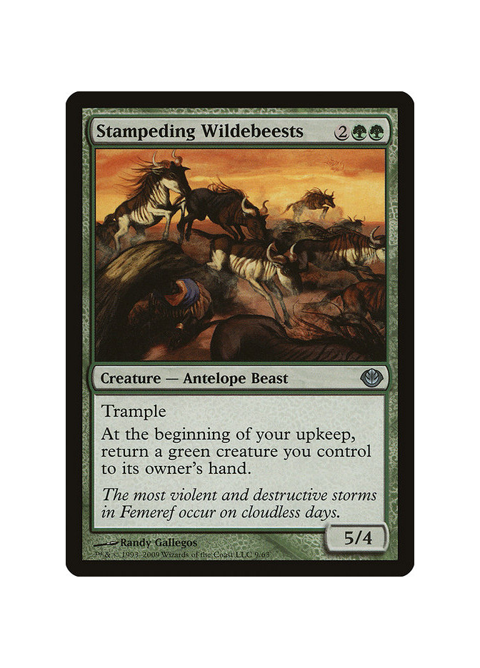 Stampeding Wildebeests