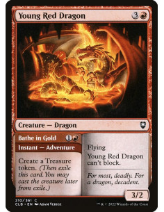 Young Red Dragon // Bathe in Gold