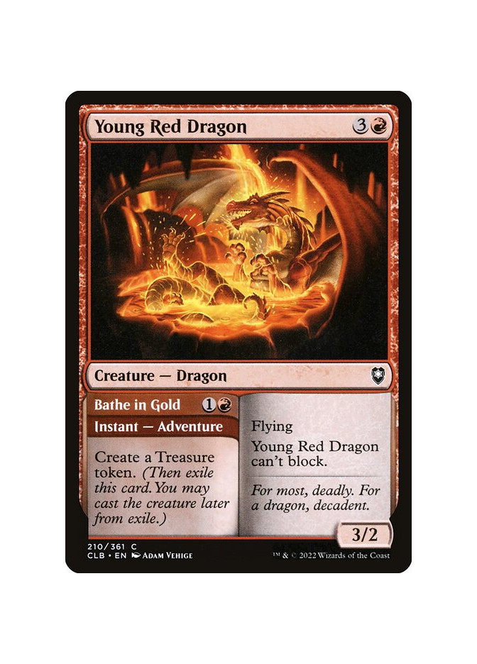 Young Red Dragon // Bathe in Gold