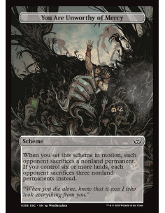 You Are Unworthy of Mercy